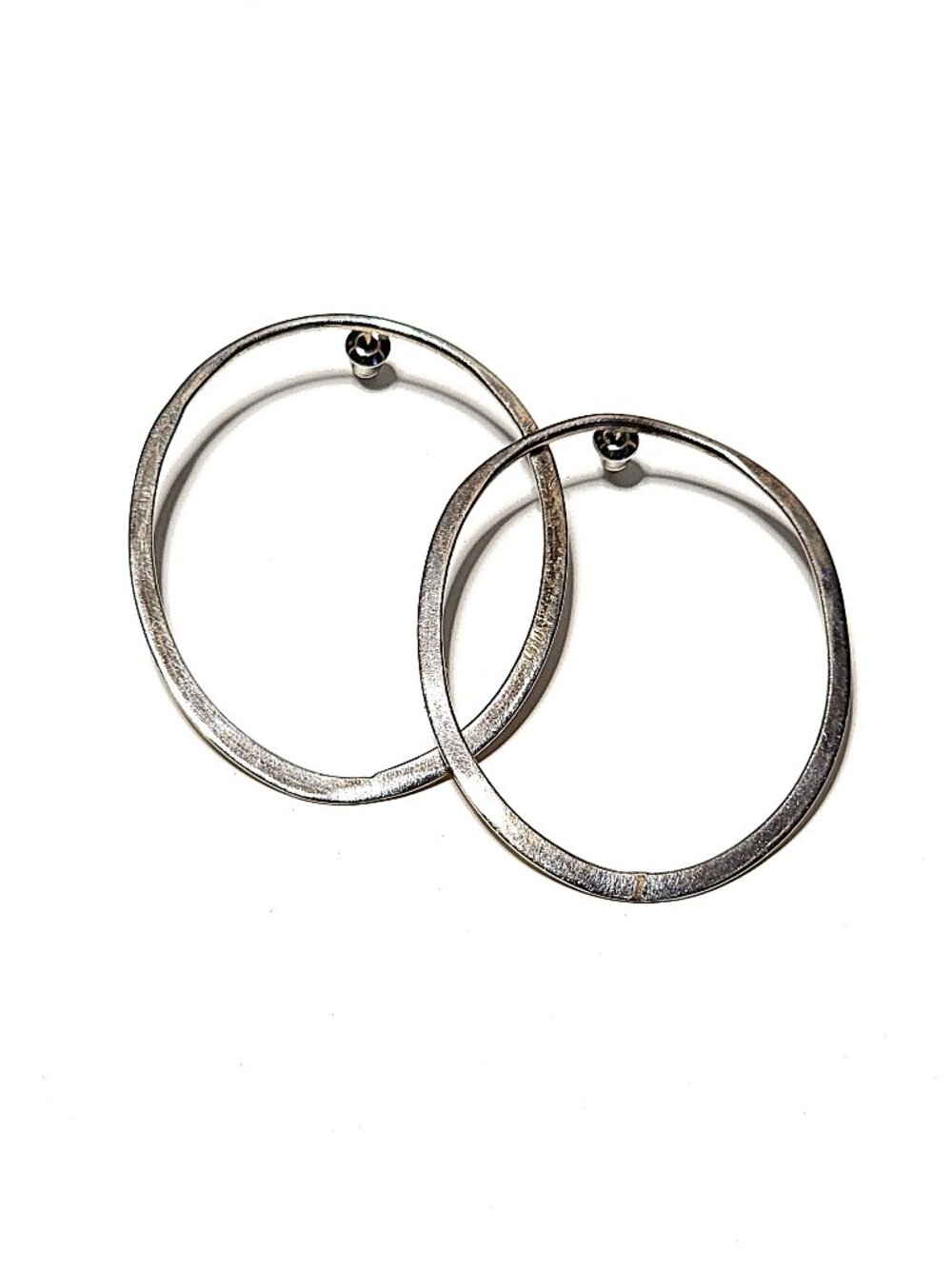 925 silver oval earrings